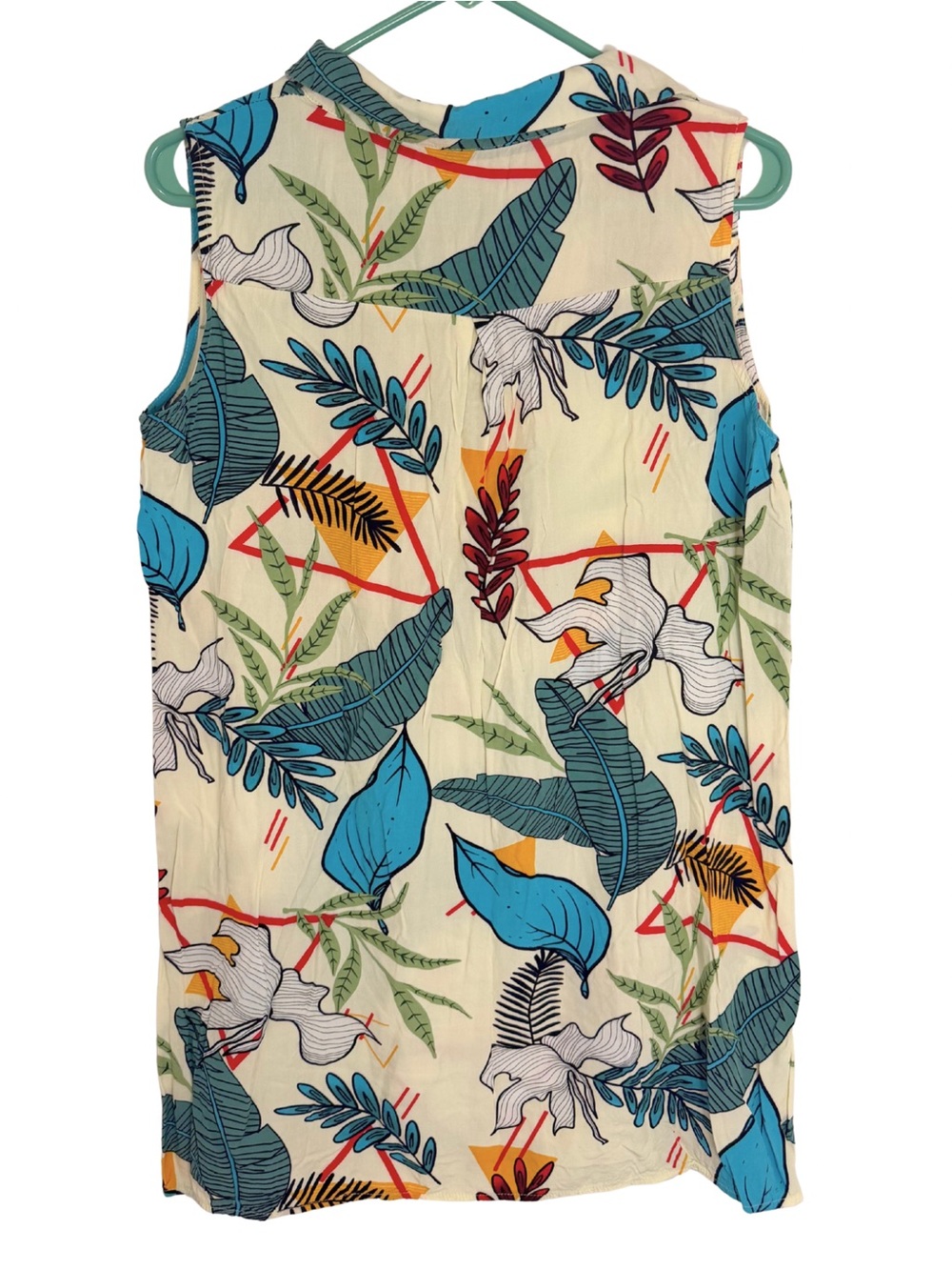 3/$20 Julia Tropical Print Sleeveless Mini Dress - Picture 2 of 4